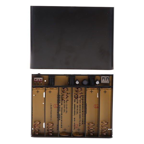 USB 5V 2A för DC 12V 10A Utgång 6x 18650 Batterier DIY Power Bank Box Laddare för WiFi Router LED-ljus Säkerhetskamera