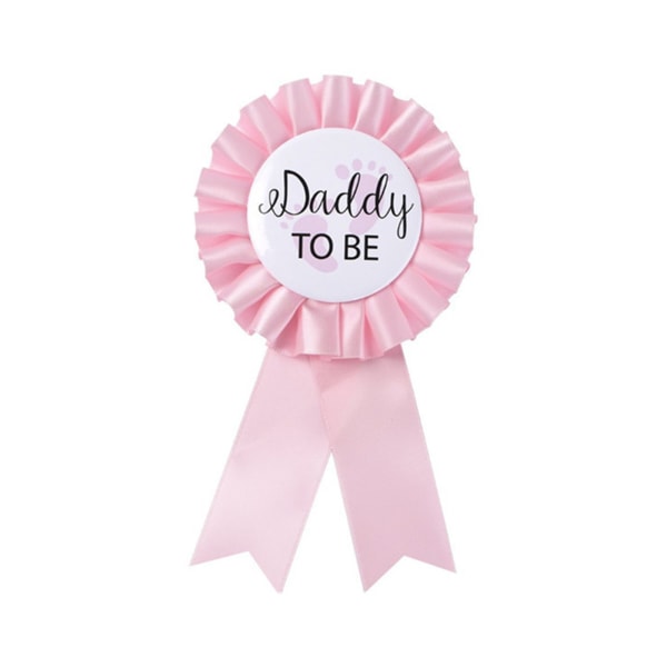 Baby shower Gravid Sash Magen Bält Mamma att vara Sash Daddy to Be Knappnål Graviditet Graviditet Blomma Sash Bälte Dekor Blue