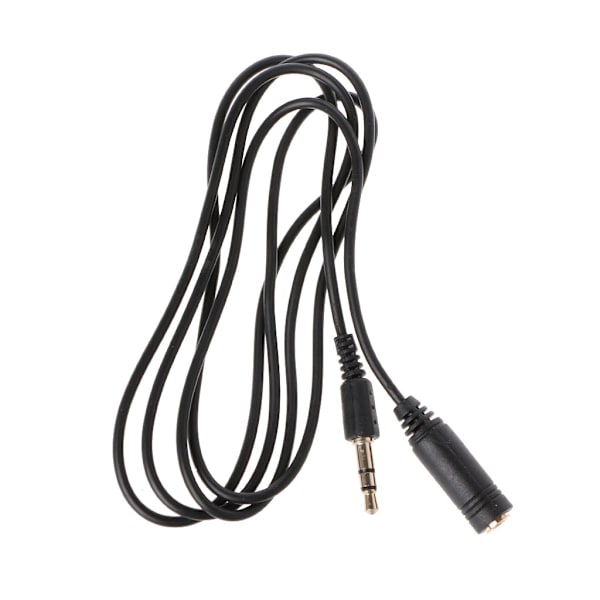 3,5 mm han til hun 3-polet jackstik stereo audio aux forlængerkabel ledning 1 m længde ledning til computerhøjttalere