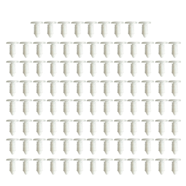 100 Stycken Plastnitar Tryckstift Nitfästen Plasthål Huv Tryckstift Honeycomb Lasrar Sänghållningsstift