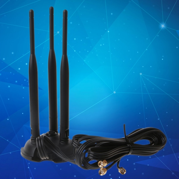 WiFi-antenn RP-SMA Dual Band 2,4GHz 5,8GHz Bas för trådlös kortadapter