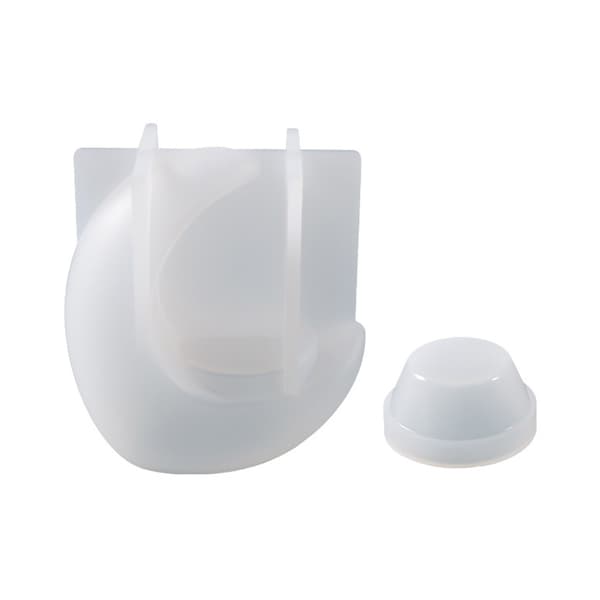 DIY Silikonform Lysestakeform Håndlaget Måneformet Lysestakeform