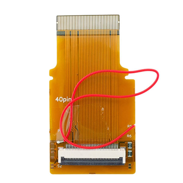 Bakgrundsbelyst adapterskärmmodul med 40-stiftskabel Spelkonsol Bandkabelbyte Frontljusadapter
