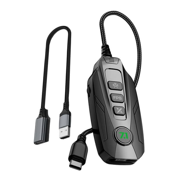 GS20 USB Mini Lydkort Ekstern Lydadapter i Svart for Datamaskiner