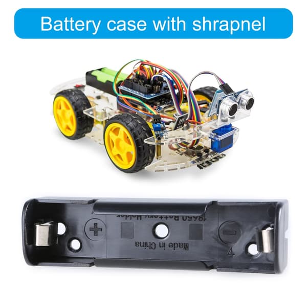 18650 1-kanals batteriboks container organiser med hård stift til LED-lys