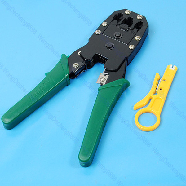Hot RJ45 RJ11 RJ12 CAT5 Netværks Lan Kabel Wire Stripper Crimper Crimp PC Værktøj