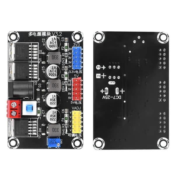 Adapter 7-25V til 3.3V/5V Regulator Elektronisk Elektrisitetsstabilisator