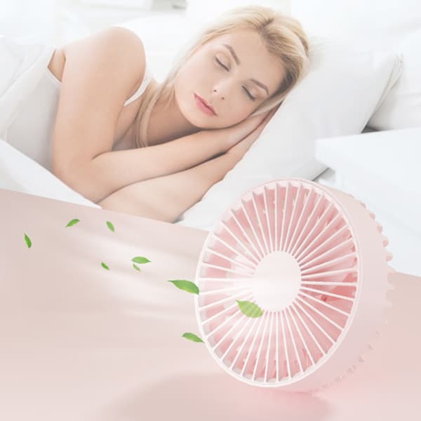 15 cm 3-Hastigheds Loftventilator USB Lille Hængeventilator 1200mAh til Mors Dag