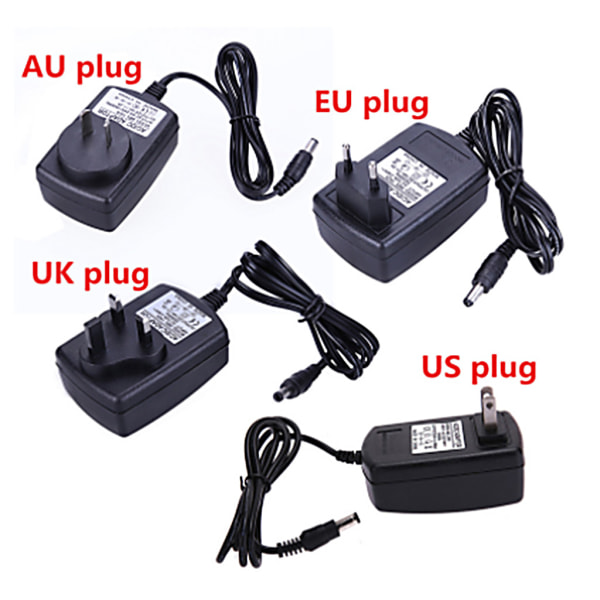 18V 1A 2A 2,5A 3A AC/för DC Adapter Switch Power för LED-ljus St EU 2A