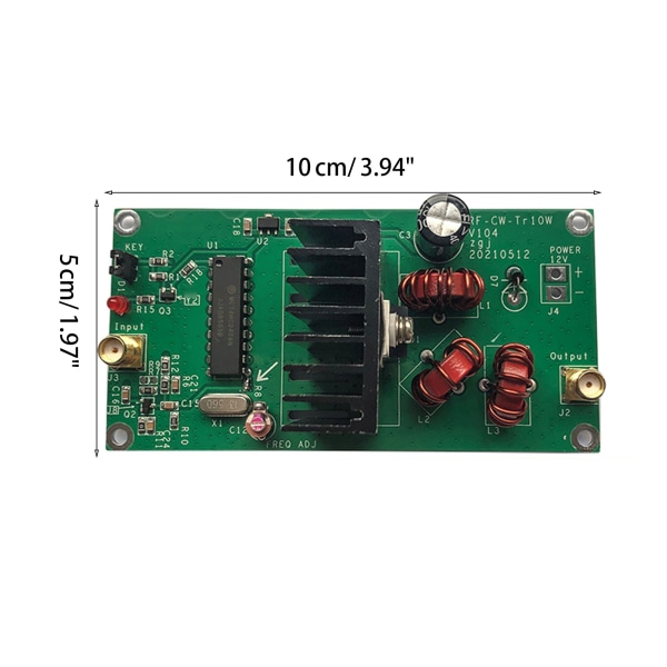 Power 40dB QRP Radio CW-sändarsats färdigt kort 10W 13,56Mhz Power Amplifier DIY Kit för DIY-entusiaster