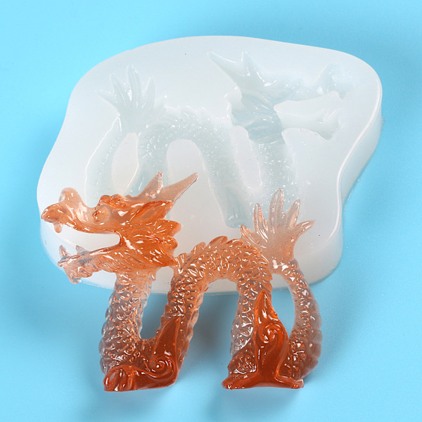 Dragon Candle Form för handgjord skrivbordsdekoration Gips Epoxiharts Aromaterapi Ljus Form