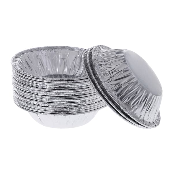 250 stk. Engangsbageforme i aluminiumsfolie til æggetærter, cupcakes, kageforme