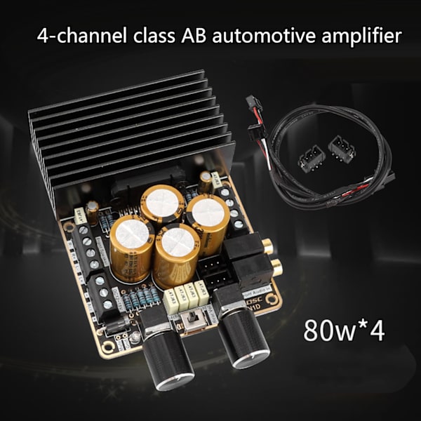 TDA7850 4-kanals power 4x80W Car DIY Power Stereo Audio Subwoofer Rekvisita Metall Material Tillbehör