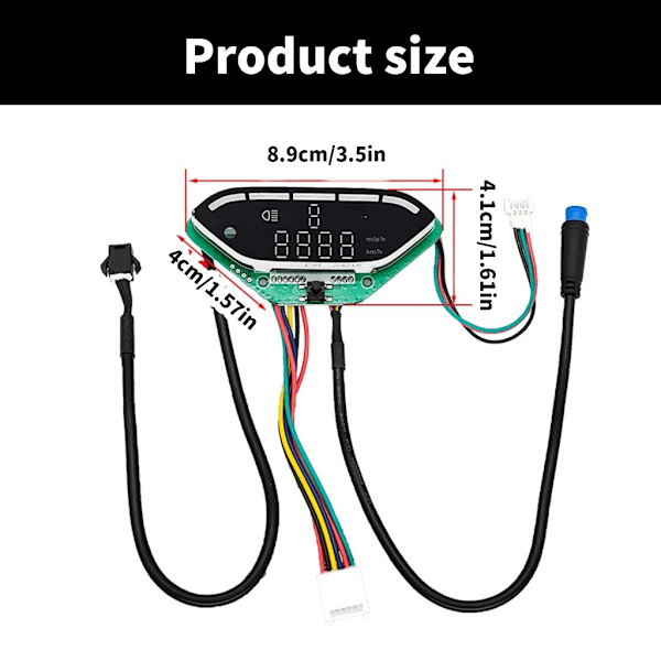 Elektrisk Cykel Display 36V Kontrollerpanel med Vattentät och Dammtät Design