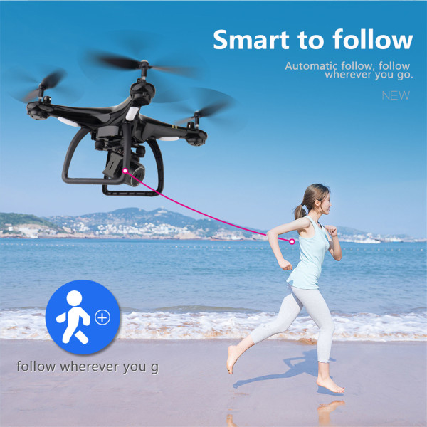 101 GPS FPV Drone 5G WiFi FPV med 4K elektrisk kamera för Smart Follow 20 min Flight for Time RC Drones Quadcopters RTF Red