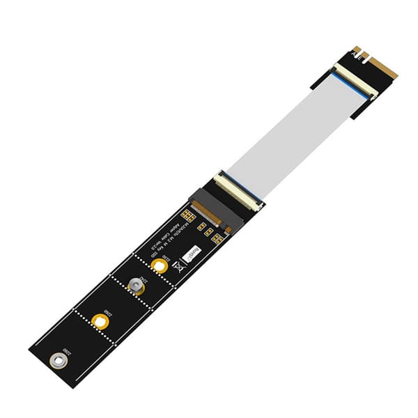 M.2 Key M -sovitin 64 Gbps nopea M.2 Key M - Key A+E -jatkokaapeli