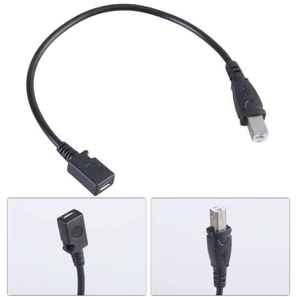 29 cm USB 5-benet data synkroniseringskabel USB 5-benet hun til USB B han adapterkabel