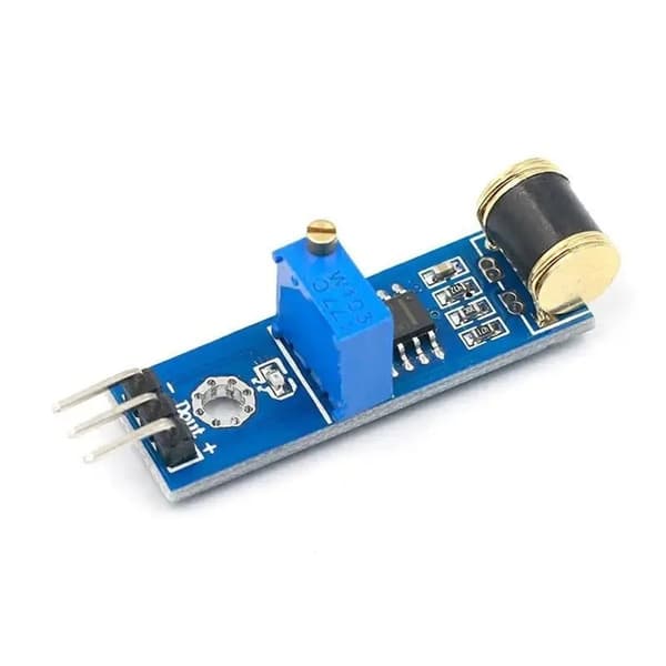 Justerbar känslighet vibrationschocksensor 801S omkopplarmodul justerbar
