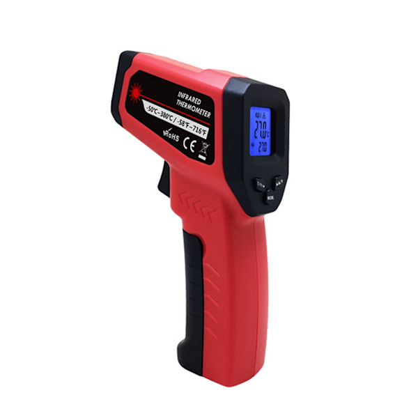 Infrarødt Termometer Matlaging Laser-Temperaturpistol-Høy Temperatur Berøringsfri Laser-Pyrometer for Mat Ovn Industri