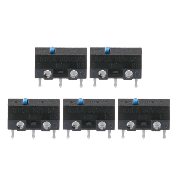 5st Original HUANO Mus Mikro Switch Mikro Knapp Vit/Blå/Rosa/Gul Punkt Brytare