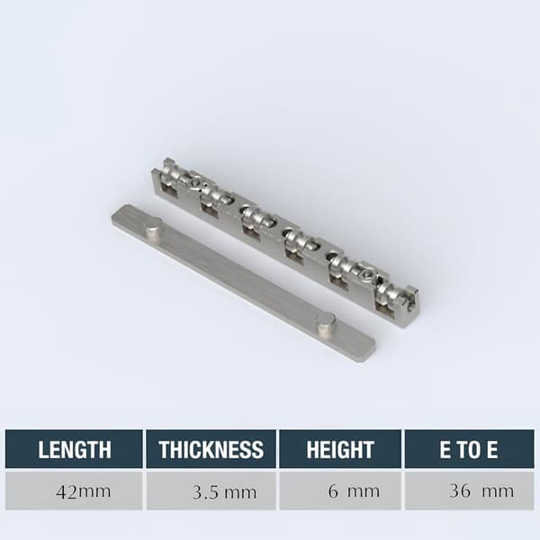42 mm strängrullsadlar rullmutter för elgitarr med kullager