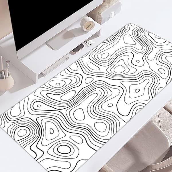 Vaskbar musemåtte, udvidet musemåtte, tastaturmåtte, gaming musemåtte 80x40cm White