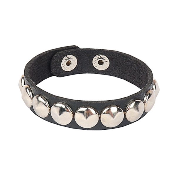 Läder Punkarmband med Nitar Nitat Armband Nitar Armband Spik Nitar Manschettarmband Unisex Metall Nitat Armband