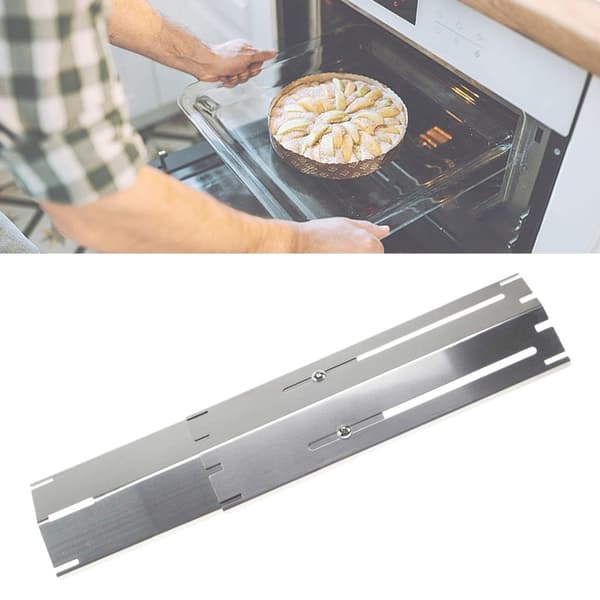 Gasgrill Varmeplade Skjold Justerbart Design Rustfrit Stål Brænderdæksel