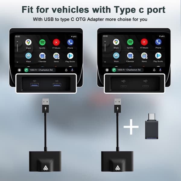 Tehokas Android Auto langaton sovitin