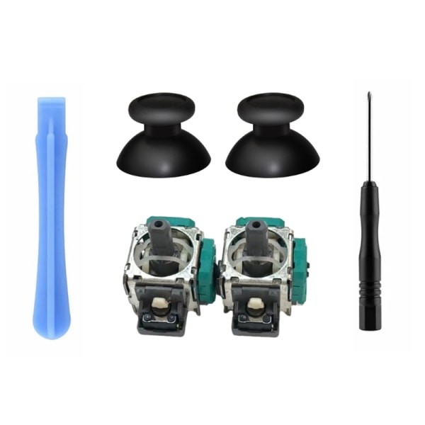 Kompatibel för SwitchPro Controller 3D Analog Stick 3 Pin Sensor Modul Potentiometer med ThumbSticks Kåpor Reparationsdelar
