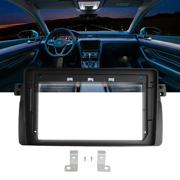 Udskiftnings 9-tommer bilradio frontpanel til E46 stereo radio panel