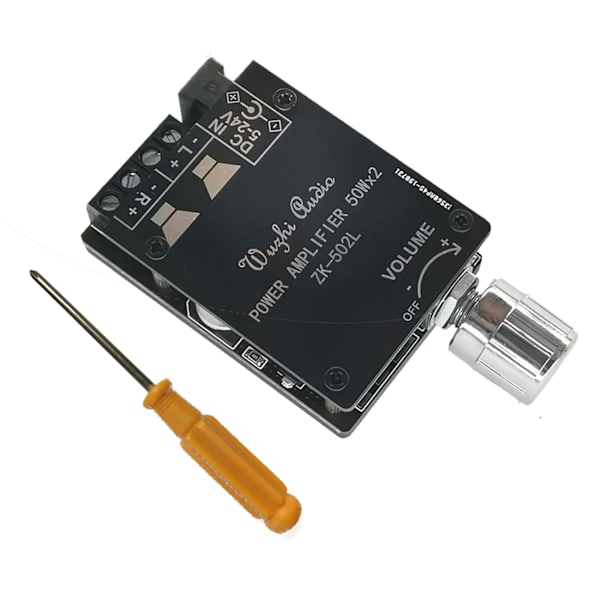 MINI Bluetooth-kompatibel 5.0 Trådløs Audio Digital Effektforstærker Stereo Board 50Wx2 Amp Amplificador ZK-502L