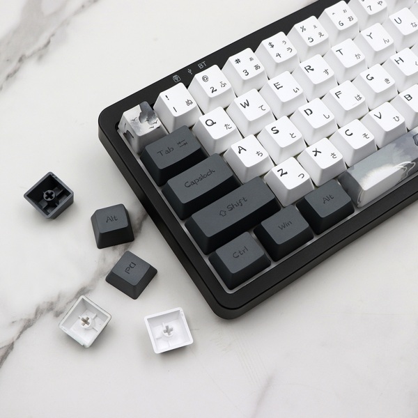Mekaniskt tangentbord DIY OEM Höjd Keycaps 140-Key Bläck Lotus Japanese Keycap