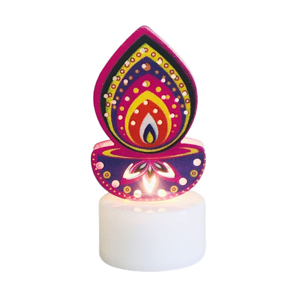 Eid Atmosphere Light LED Ljuslyktor Färgglada lyktor Hemdekorationer Hantverk Rekvisita Dekorativa lampor Plastmaterial 5
