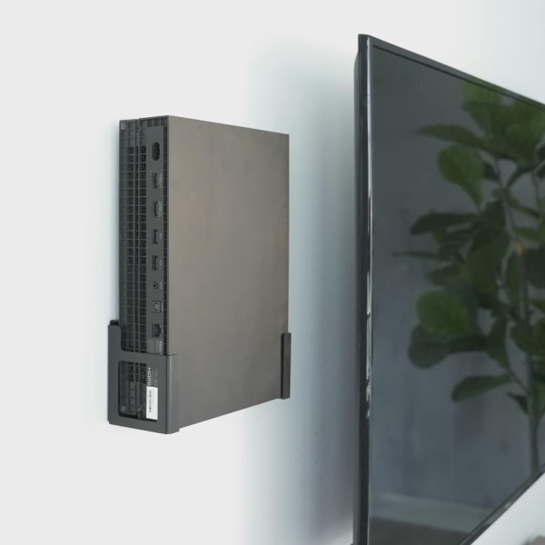 Modern metall väggfäste platsbesparande väggfäste hållare spelkonsol Display hylla rack för XB One X speltillbehör