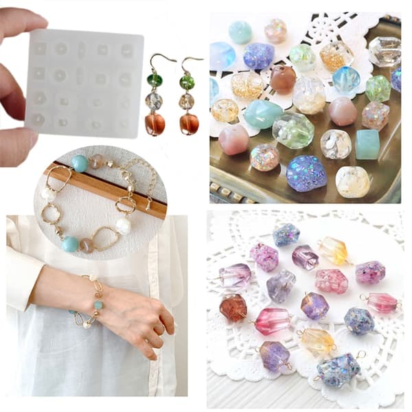 Håndlavede Perler Støbeforme Vedhæng Støbeforme Silikone Tekstur Egnet til Håndværk