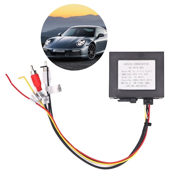 Optisk Fiberavkodare MOST Box Bilradioadapter Dekoder För W251 W220 W219 W171