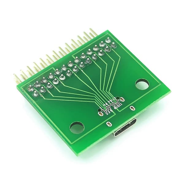 USB 3.1 Typ C Hona Testkort PCB Adapterkontakt Med Stiftlist