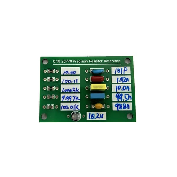 Modstandsreferencepladeudskiftning 0,1% 25PPM Modstandskapacitet