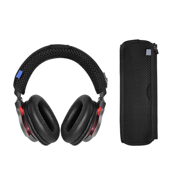 Vaskbart hodebåndtrekk for ATH-AR5BT AR5IS hodetelefonbøyle White grid
