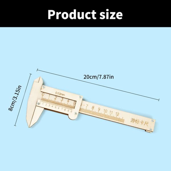 Vernier Caliper Model Træ Samle Legetøj Hands on Pædagogisk STEM Legetøj til Børn