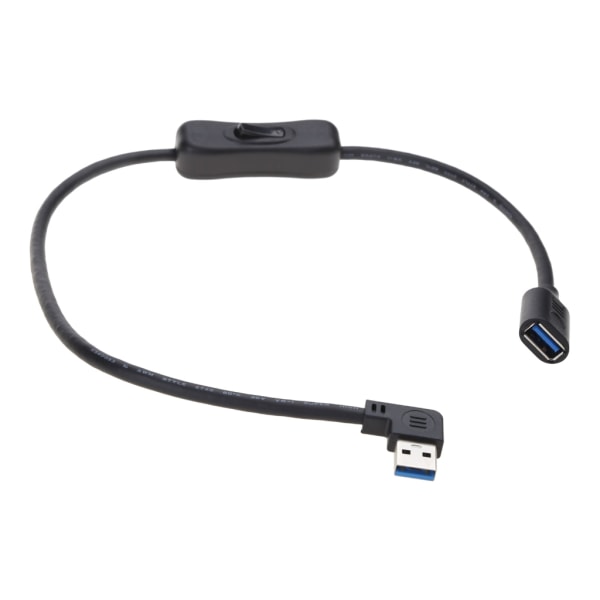 Data Sync USB3.0 Förlängningskabel med Strömbrytare, USB Hane till Hona Förlängningssladd för USB Fläkt Färdskrivare LED Skrivbordslampa