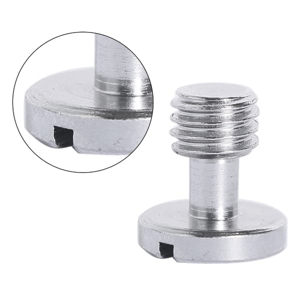 Kamera Quick Release Skruer 3/8 tommer Rustfrit Stål Tripods Adapter til DSLR