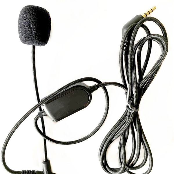 3,5 mm VoIP-hörlurskabel med mikrofon för Boompro Gaming Headset V-MODA Crossfade M-100 för LP LP2 M-80 Audio Line