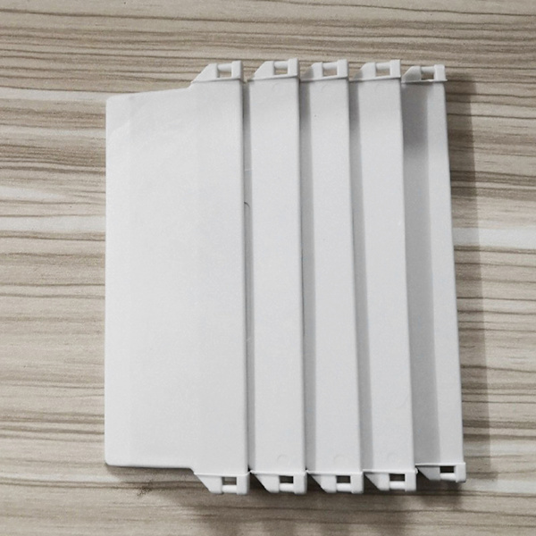 Plastbottenplatta 127 mm Set med 10 bärbara vertikala rullgardiner med vikter