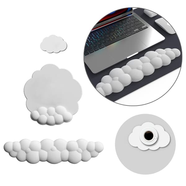 Cloud Håndledsstøtte Combo Muse Håndledsstøtte Ergonomisk Smertelindring Håndfladestøtte Black