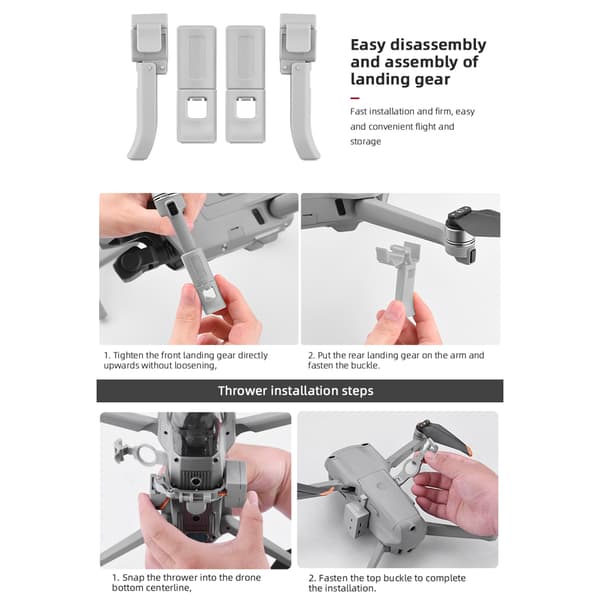 Luftkaster Drop Device Kit til AIR 2S/AIR 2 Transport Dropper System
