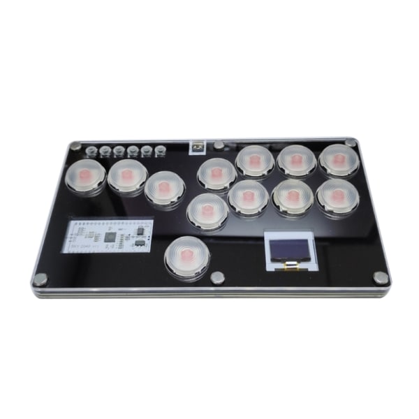 Bärbar Mekanisk Fighting Stick Controller Gaming Knappsats Styrenhet Arcade Joystick Kompatibel för PC SKY2040 Hållbar E