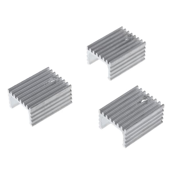 TO-220 Aluminium Plade Køleplade Transistor Køleplade Køler Radiator 10 stk./sæt