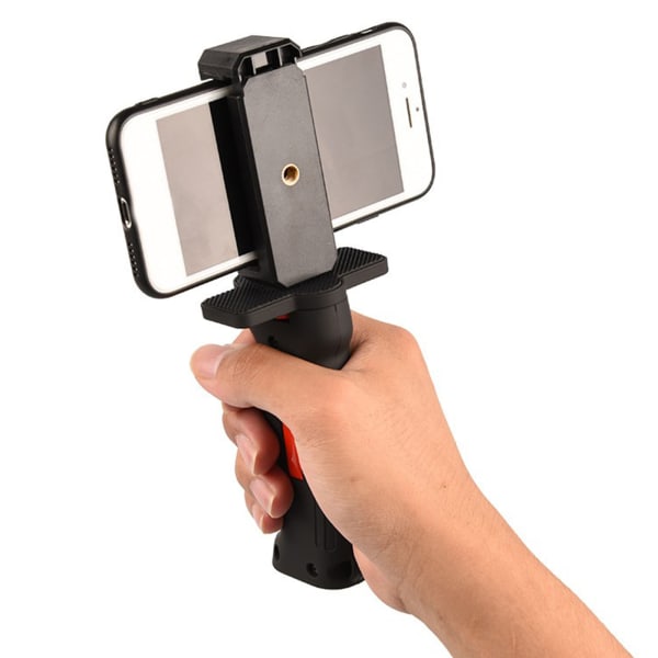Handhållet kamerahandtag med 1/4" skruv Video Vlog Grip Handtag Stabilisatorhållare för Go Pro Smartphone DSLR videokamera